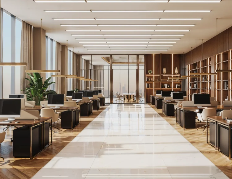 Luxury Dubai skyline banner showcasing premium real estate projects, modern towers, and world-class urban architecture